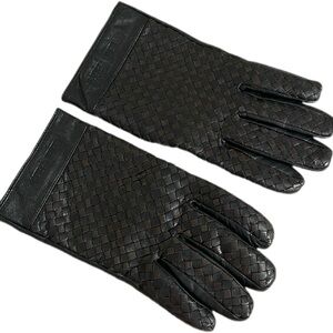 Bottega Veneta vintage woven sheepskin gloves-